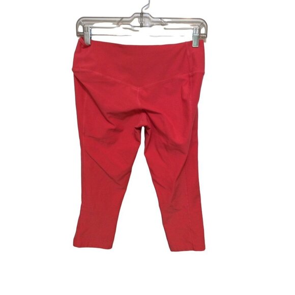 NIKE Dri-Fit Capri Legging Medium Women Coral  Polyester Spandex - Picture 4 of 4